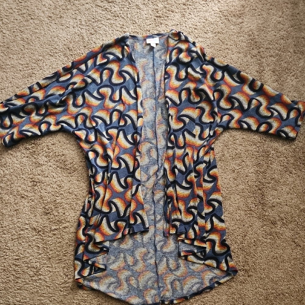 LuLaRoe Multicolor Patterned Cardigan